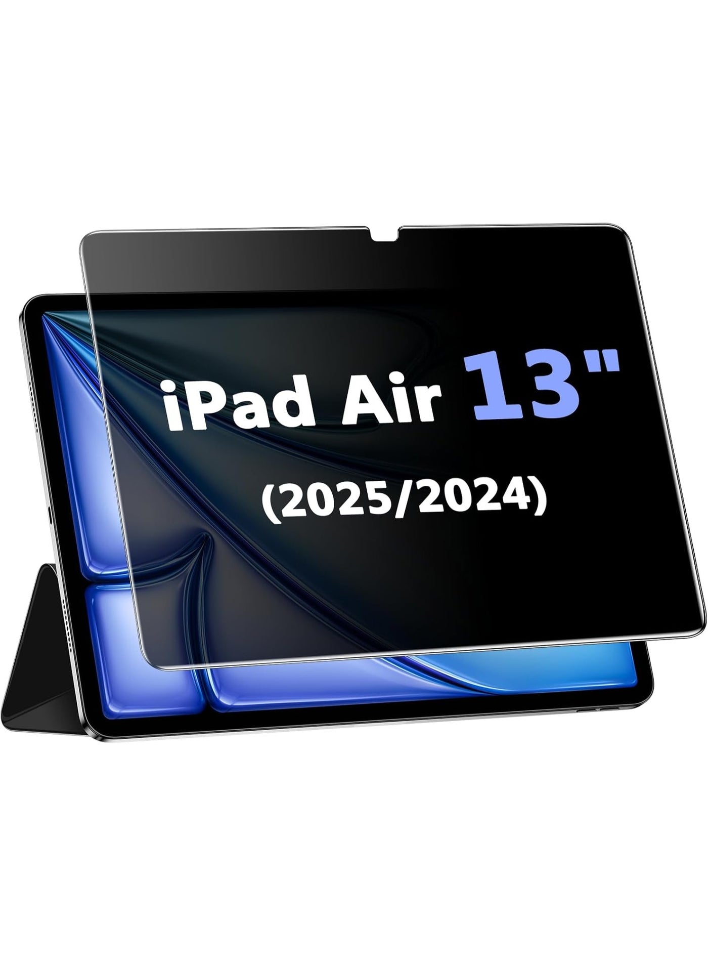 Upgrade Privacy Screen Protector for iPad Air 13 inch M4 2026/M3 2025/ M2 2024, (iPad Air 8th/7th/6th Generation), Fully Removable Anti Spy Glare Blue Light Filter, High Sensitive/Bubble Free